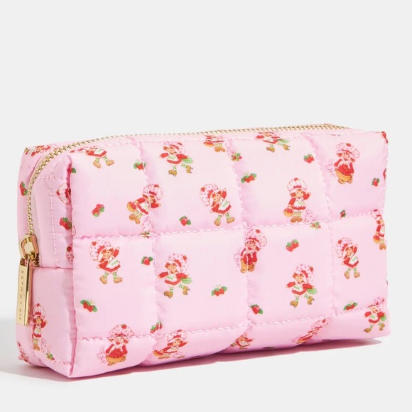 Skinnydip London x strawberry shortcake size L Quilted cosmetic makeup case - Picture 4 of 7